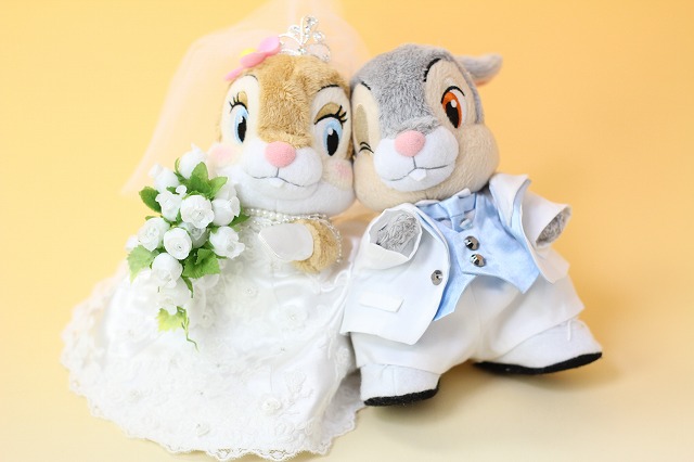 偉大な 激レア ディズニー とんすけ ウェディング 結婚式 ぬいぐるみ