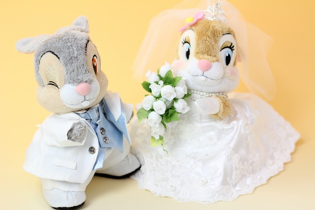 偉大な 激レア ディズニー とんすけ ウェディング 結婚式 ぬいぐるみ