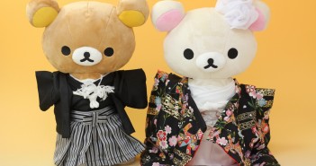 No.3312 リラックマ&コリラックマの和装ウェルカムドール リラックマ&コリラックマのウェルカムドール正面