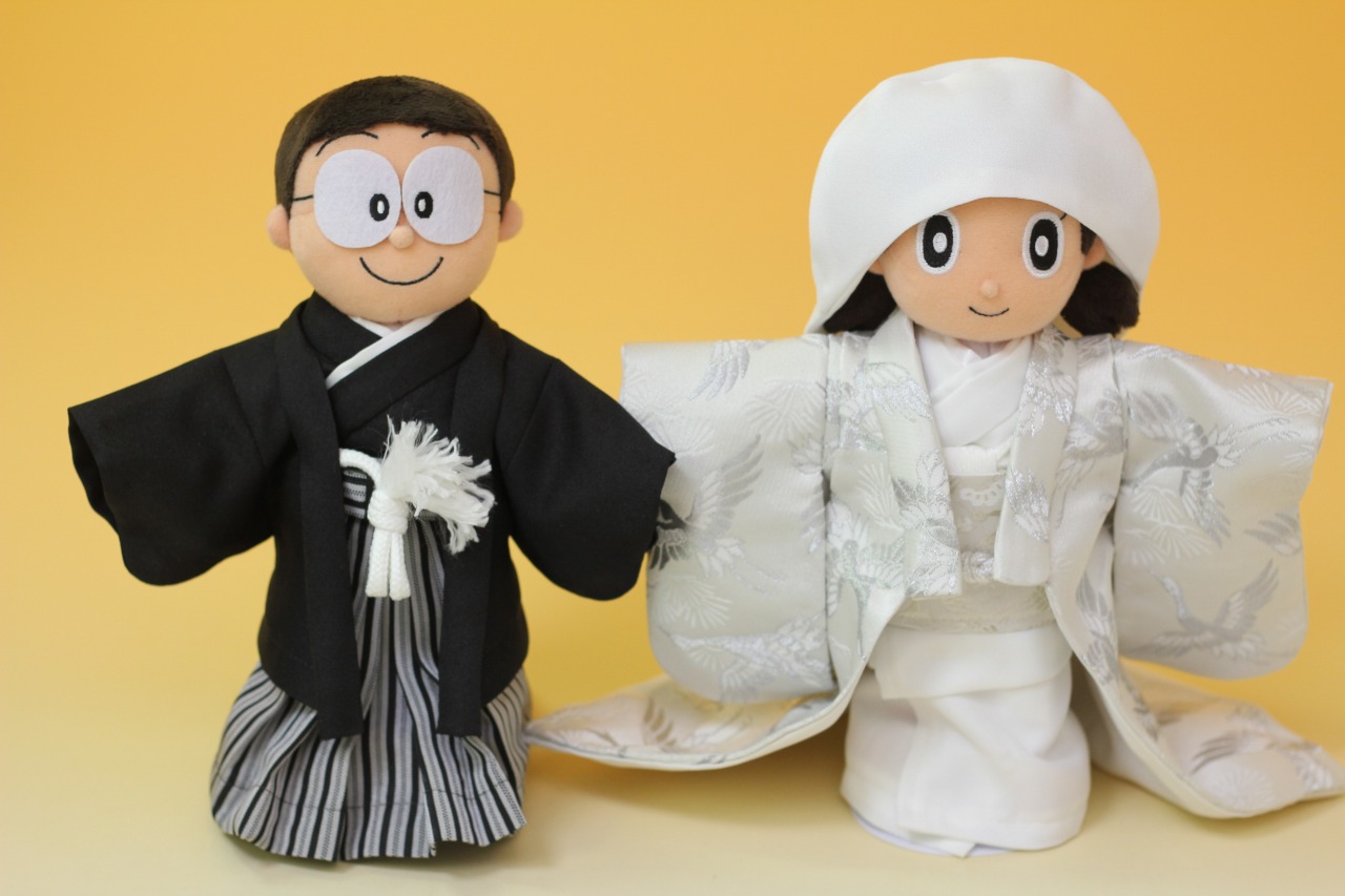 ドラえもん のび太しずかちゃん ぬいぐるみ ウェディングドール 結婚式 22モデル ウェディングドール