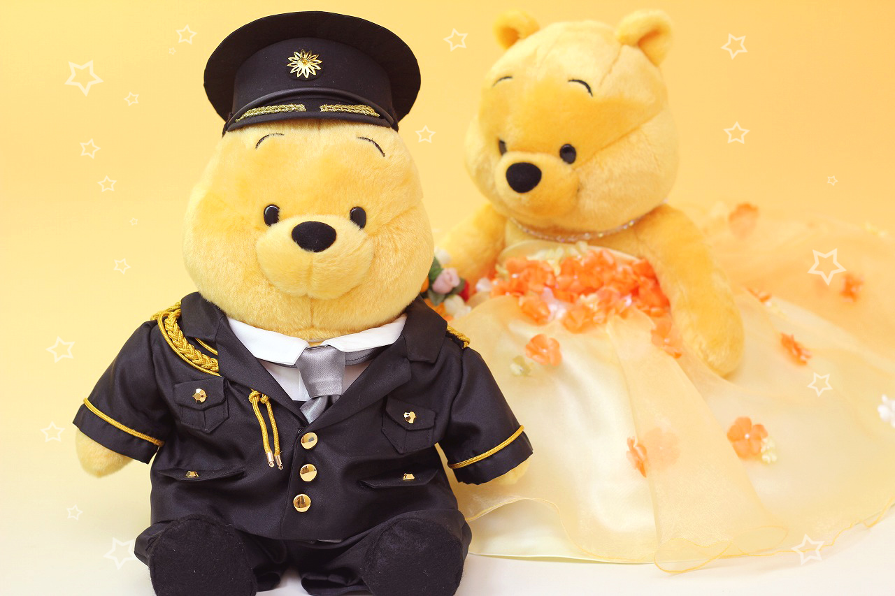 結婚式　ウェルカムドール用衣装 No.3537プーさんのウェルカムドール | スモールハピネスの小さな