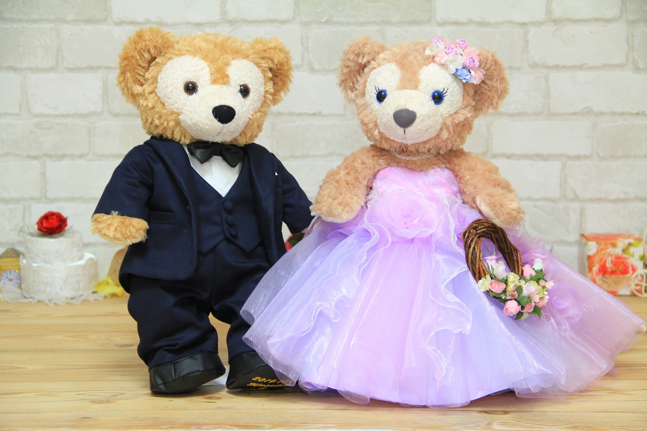 24時間限定 夏挙式の方向け ダッフィー シェリーメイ ウェルカムドールコスチューム ブランドおしゃれ